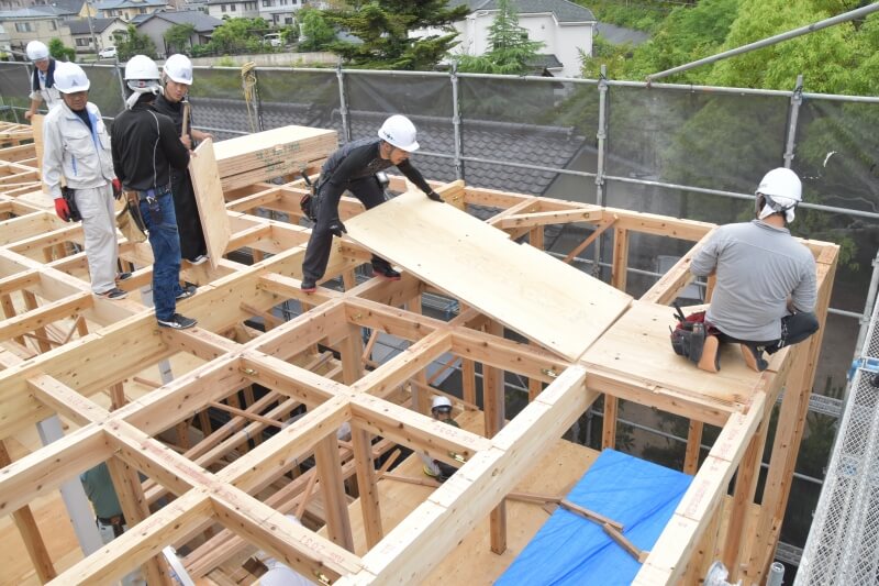 福岡県太宰府市05　注文住宅建築現場リポート⑤　～上棟式～