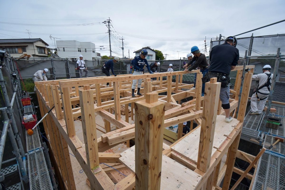 福岡県福岡市城南区11　注文住宅建築現場リポート③　～上棟式・前編～