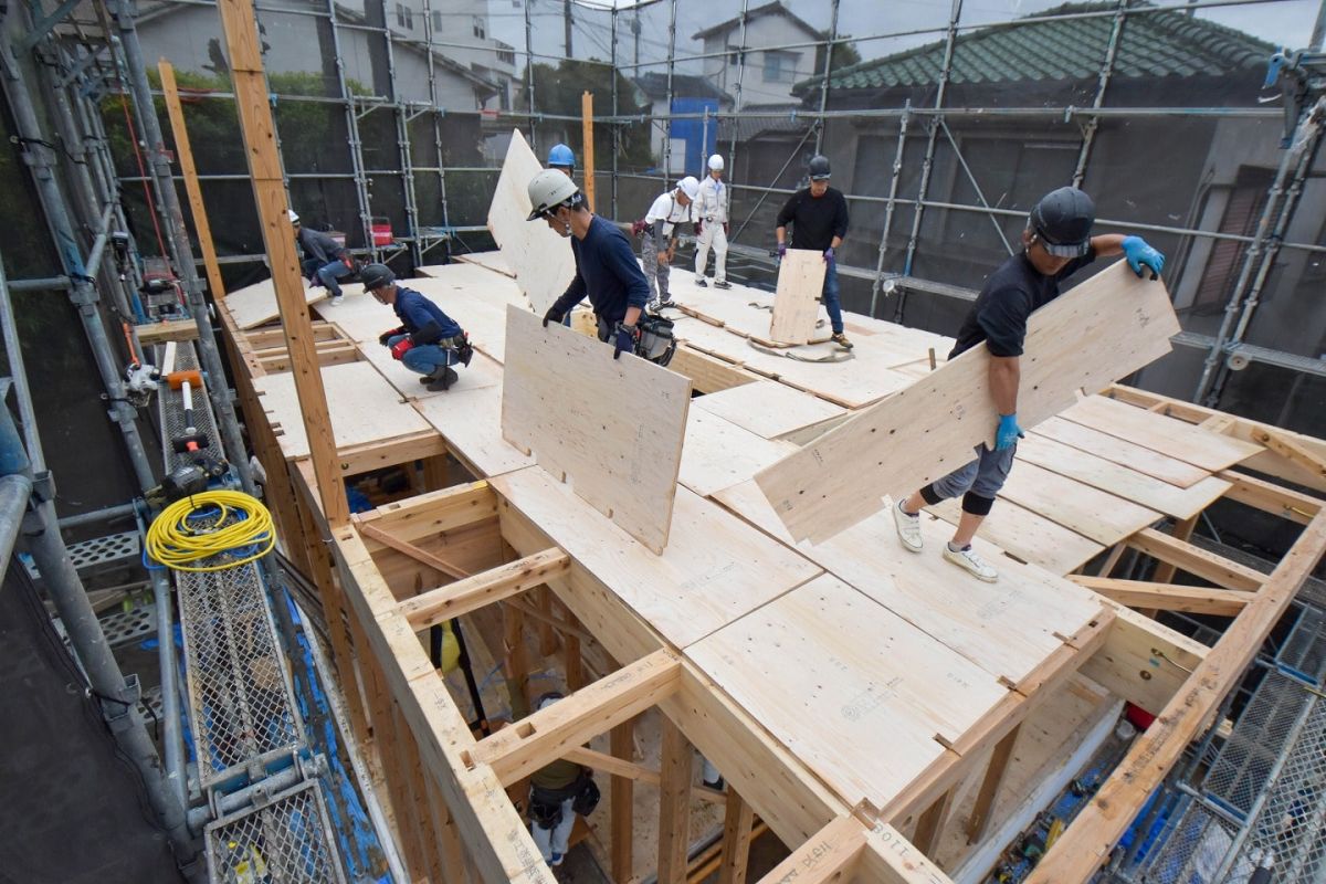 福岡県福岡市城南区11　注文住宅建築現場リポート③　～上棟式・前編～