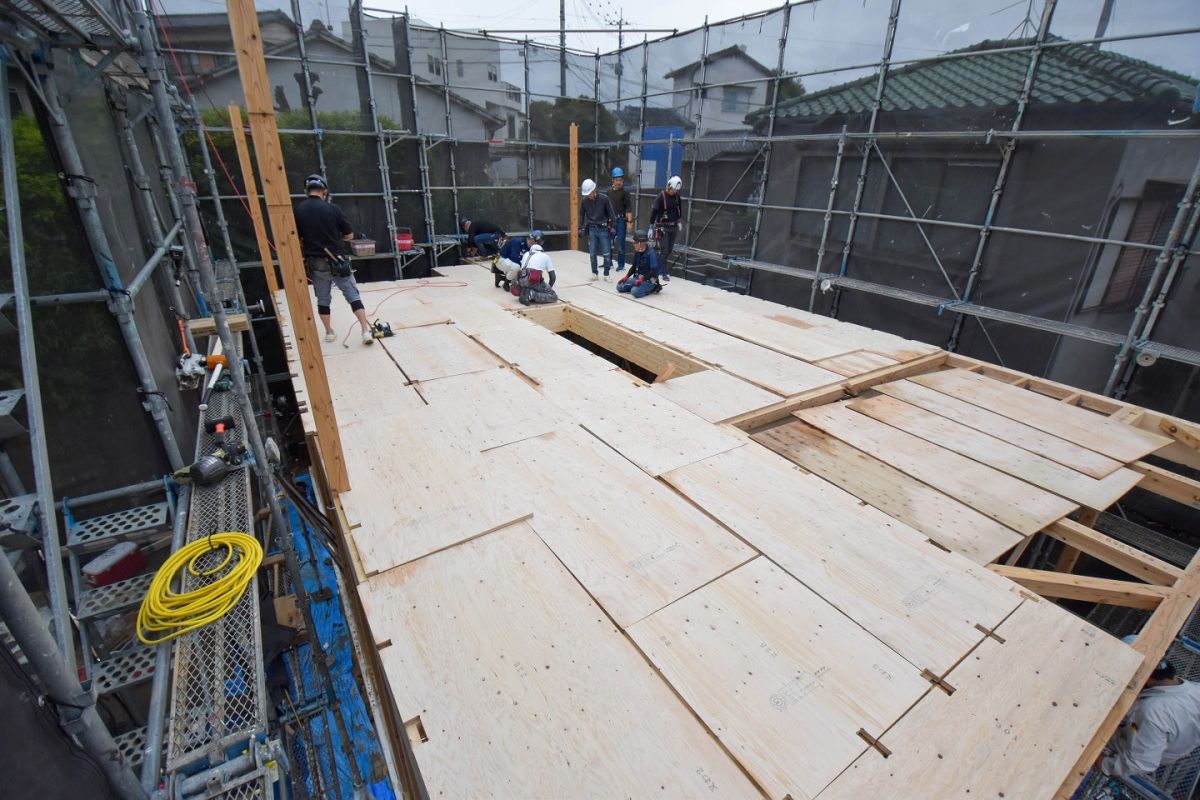 福岡県福岡市城南区11　注文住宅建築現場リポート③　～上棟式・前編～