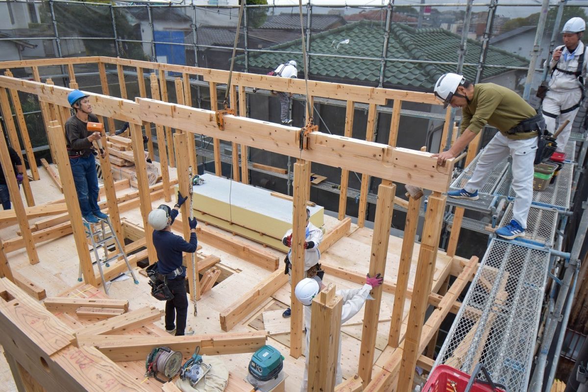 「福岡市城南区11」注文住宅現場リポート③【上棟式】