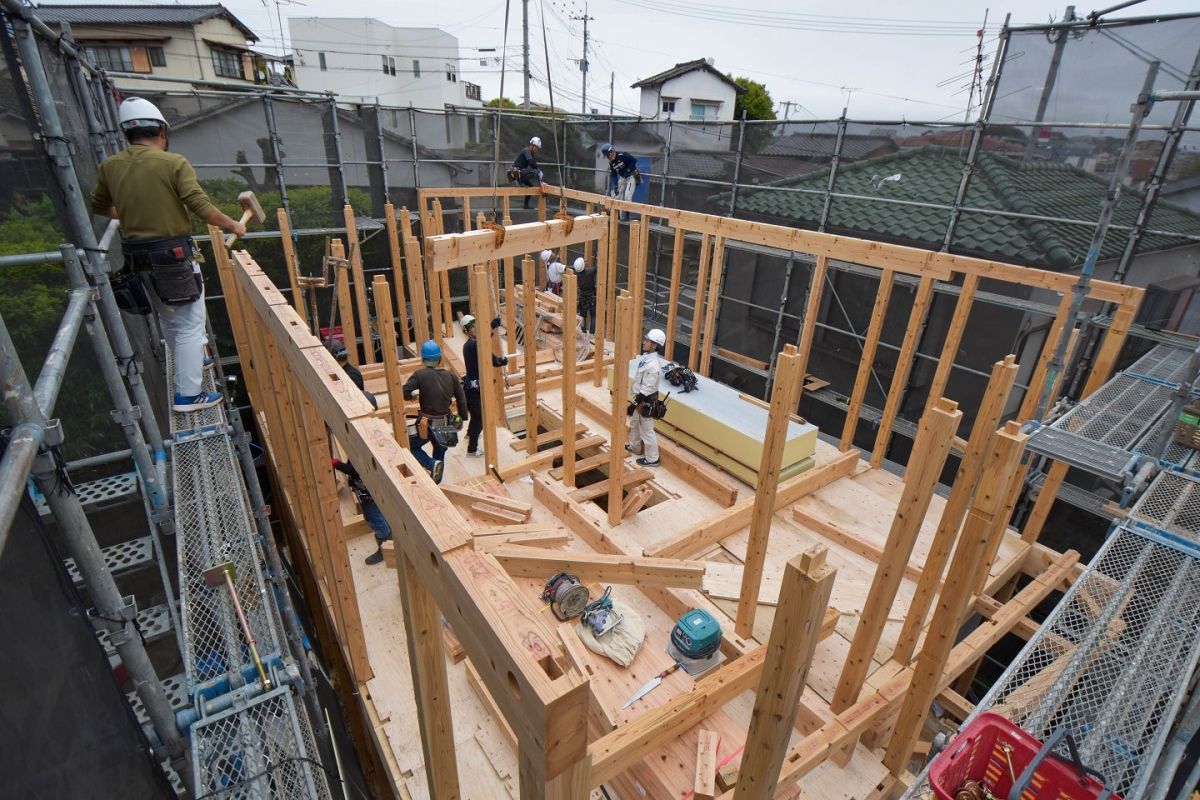 福岡県福岡市城南区11　注文住宅建築現場リポート③　～上棟式・前編～