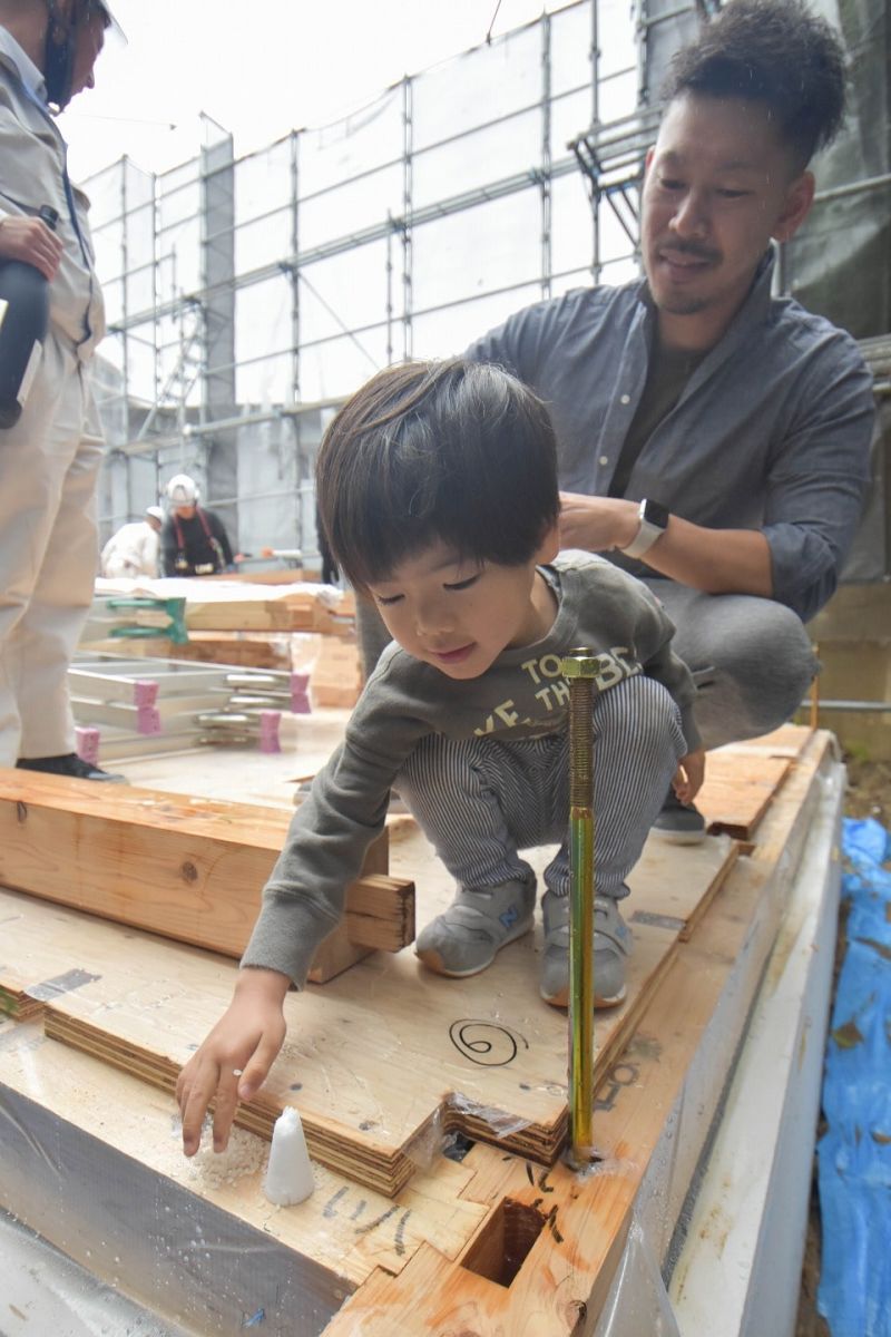 福岡県福岡市城南区11　注文住宅建築現場リポート③　～上棟式・前編～