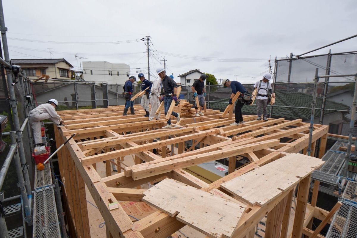 福岡県福岡市城南区11　注文住宅建築現場リポート③　～上棟式・前編～