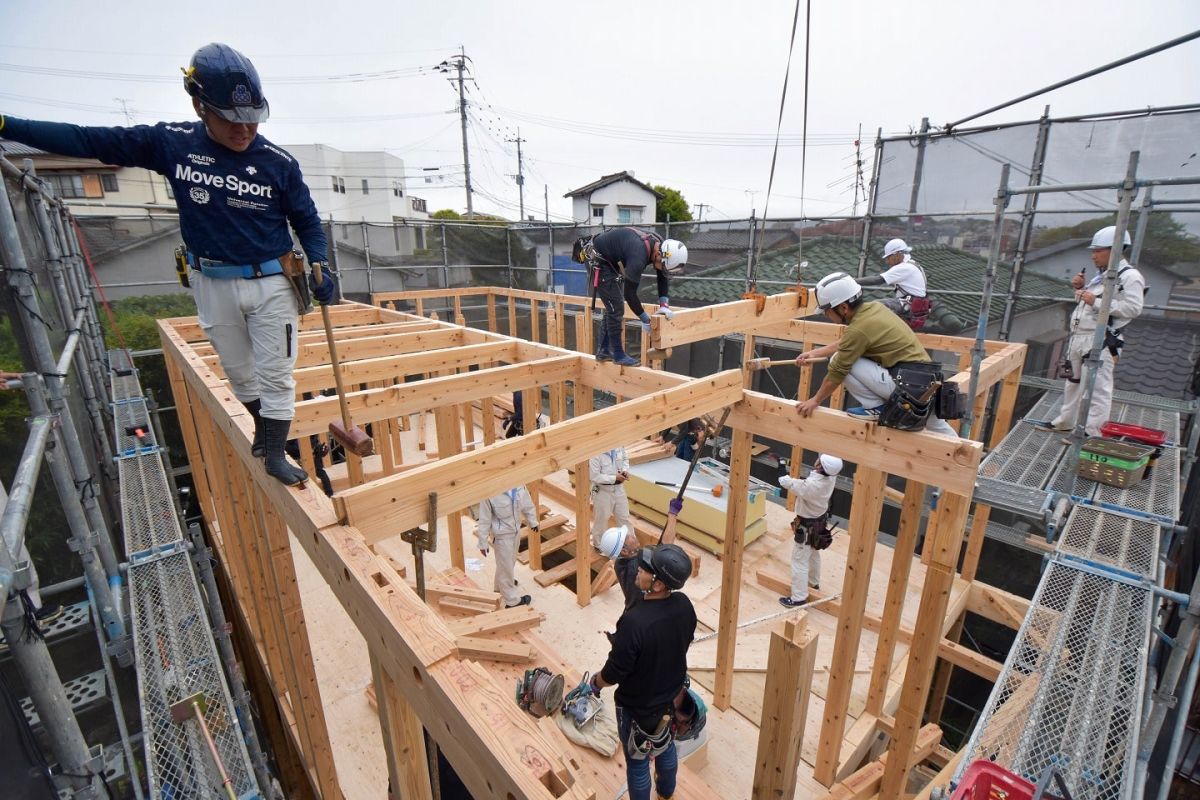 福岡県福岡市城南区11　注文住宅建築現場リポート③　～上棟式・前編～