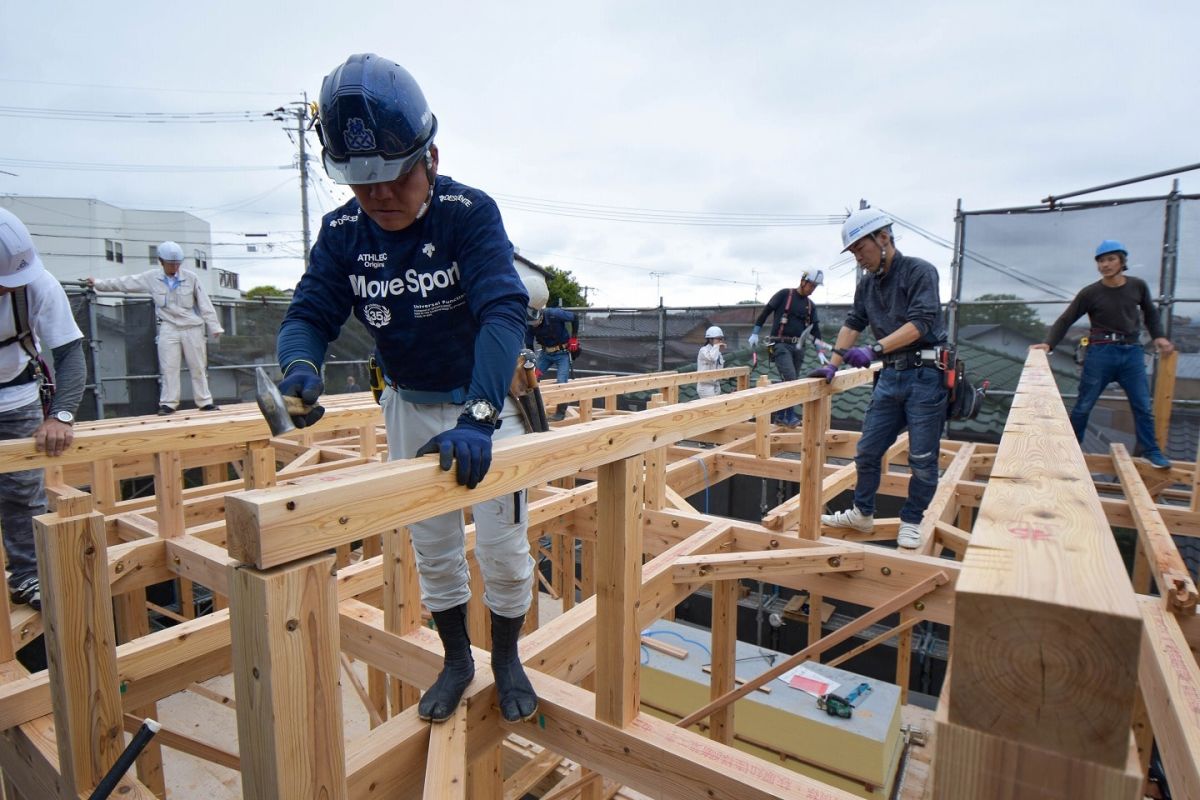 福岡県福岡市城南区11　注文住宅建築現場リポート③　～上棟式・前編～