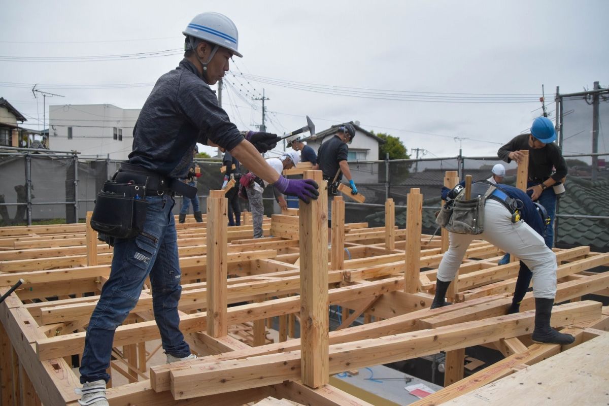 福岡県福岡市城南区11　注文住宅建築現場リポート③　～上棟式・前編～