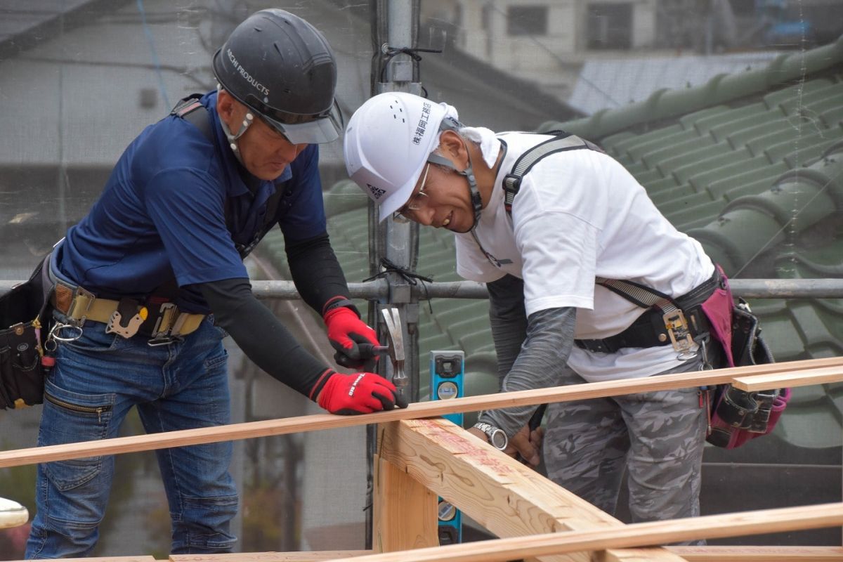 福岡県福岡市城南区11　注文住宅建築現場リポート③　～上棟式・前編～