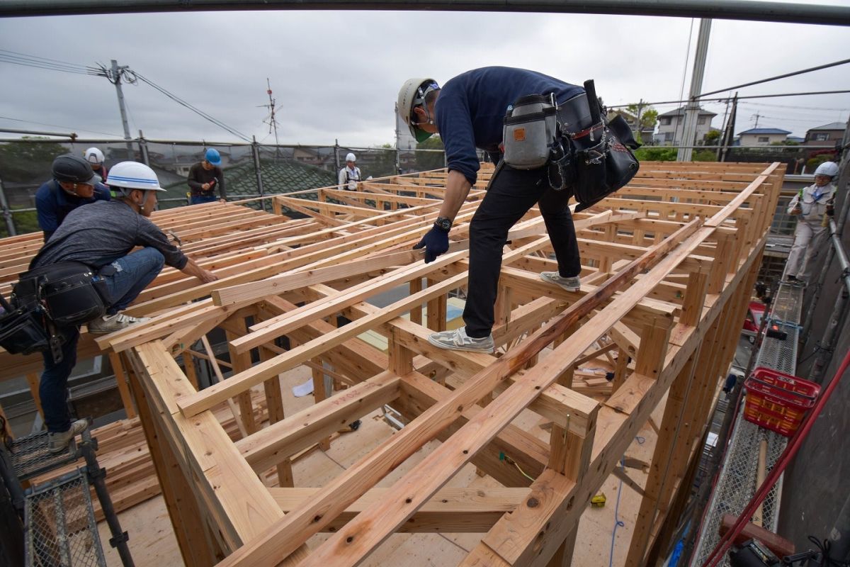 福岡県福岡市城南区11　注文住宅建築現場リポート③　～上棟式・前編～