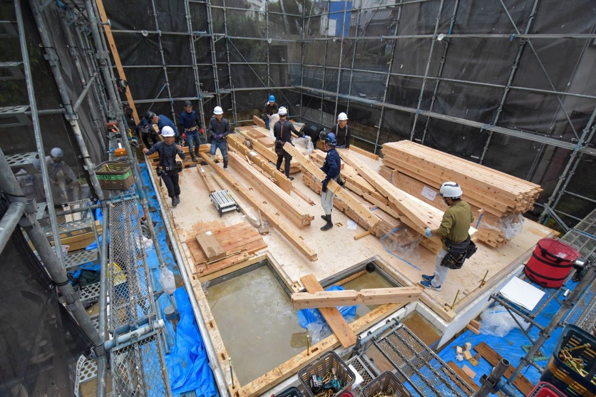 福岡県福岡市城南区11　注文住宅建築現場リポート③　～上棟式・前編～