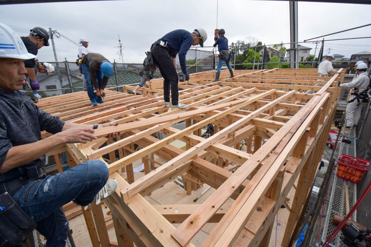 福岡県福岡市城南区11　注文住宅建築現場リポート③　～上棟式・前編～