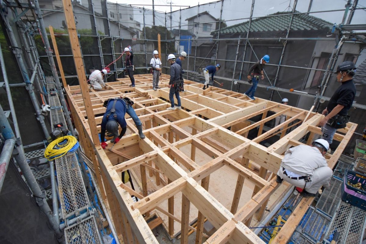 福岡県福岡市城南区11　注文住宅建築現場リポート③　～上棟式・前編～