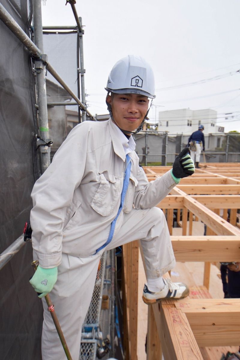 福岡県福岡市城南区11　注文住宅建築現場リポート③　～上棟式・前編～