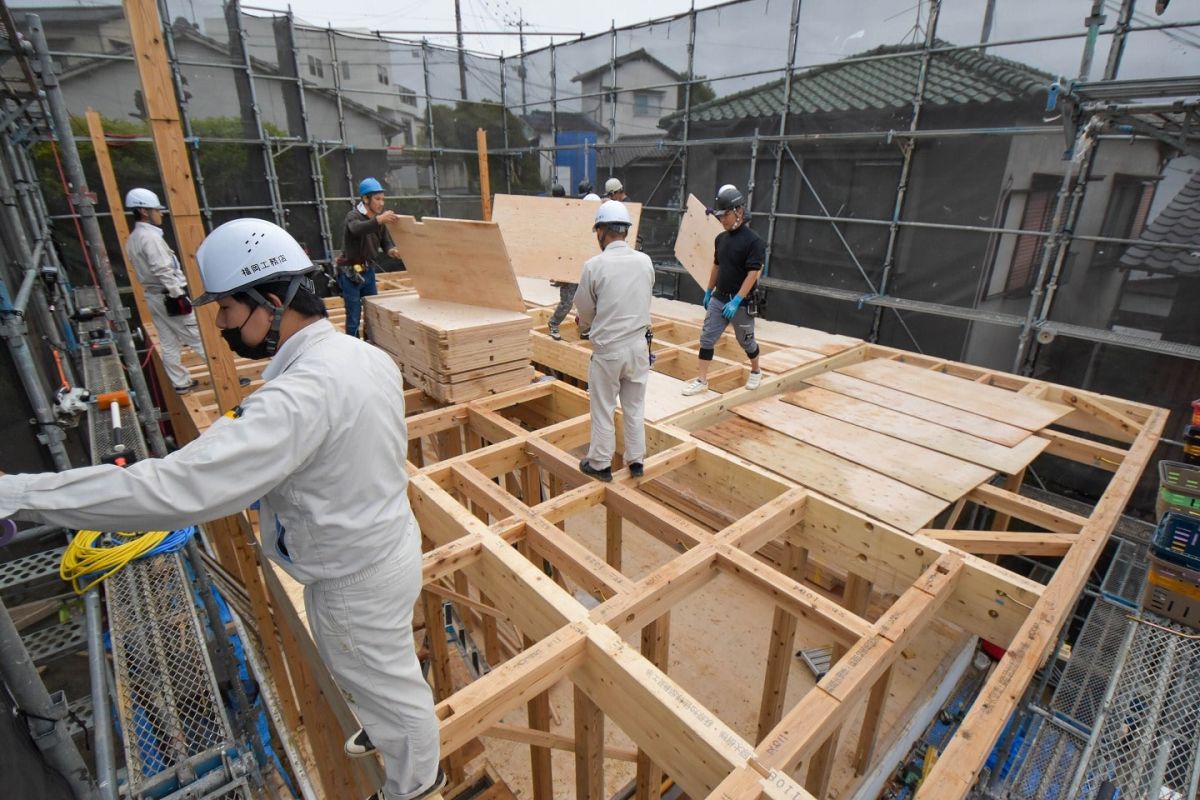 福岡県福岡市城南区11　注文住宅建築現場リポート③　～上棟式・前編～