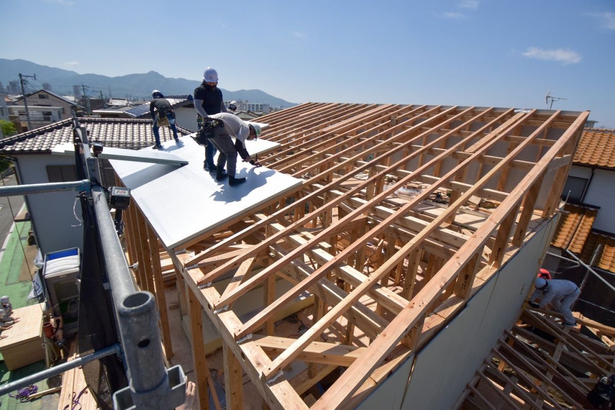 福岡市早良区野芥02　注文住宅建築現場リポート③　～上棟式・後編～