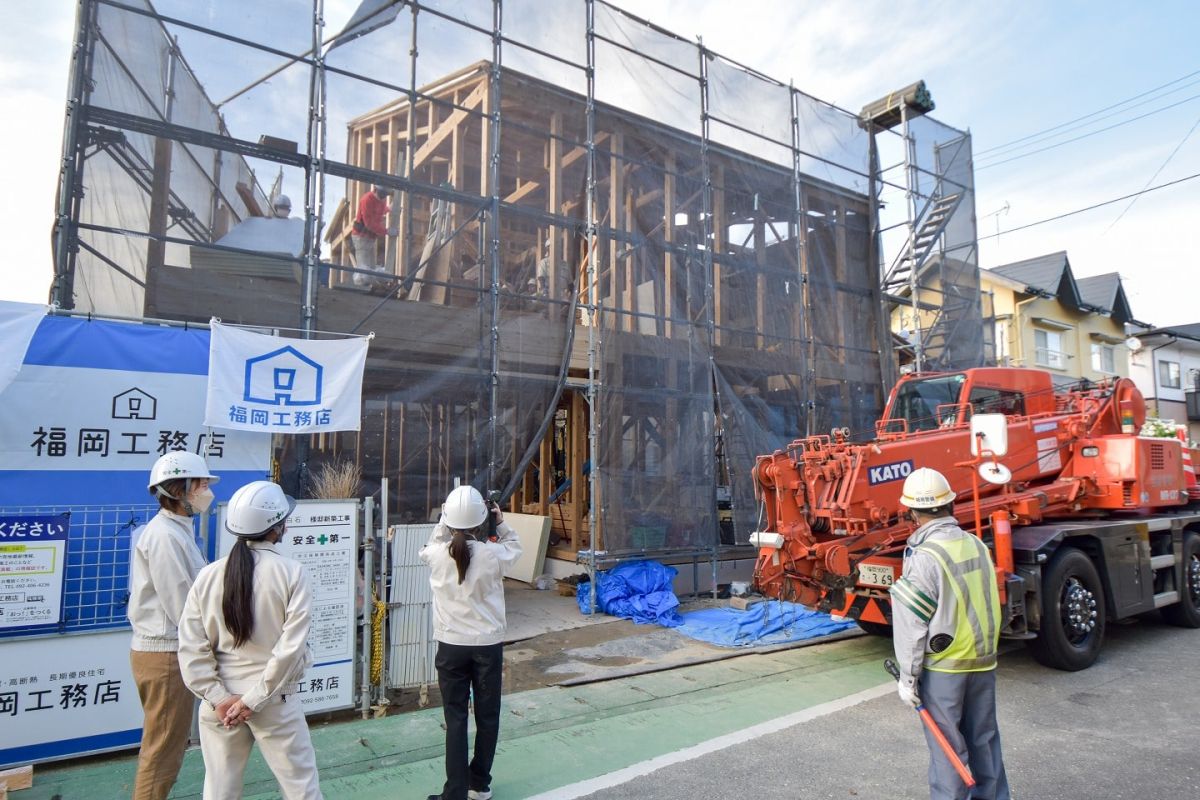 「福岡市早良区野芥02」注文住宅現場リポート③【上棟式】