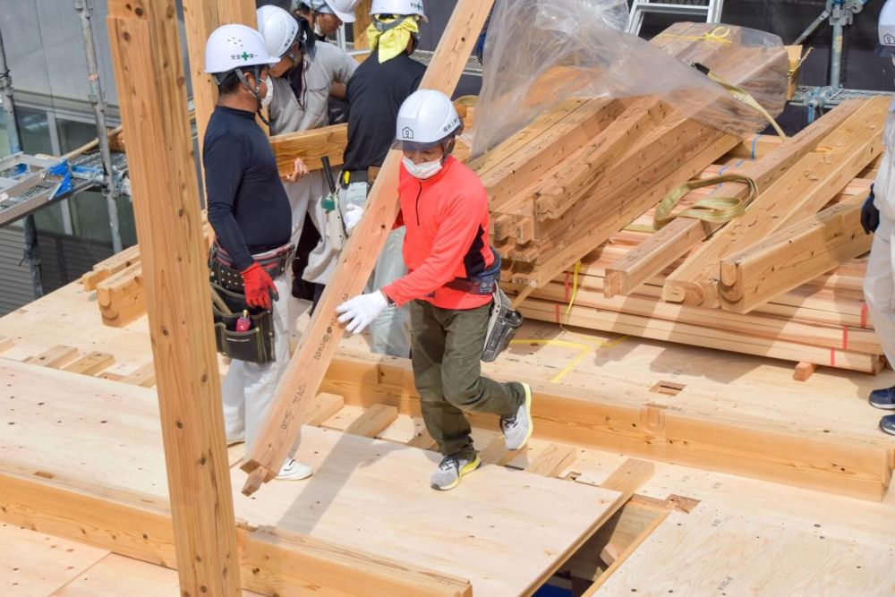 福岡県春日市09　注文住宅建築現場リポート④　～上棟式～