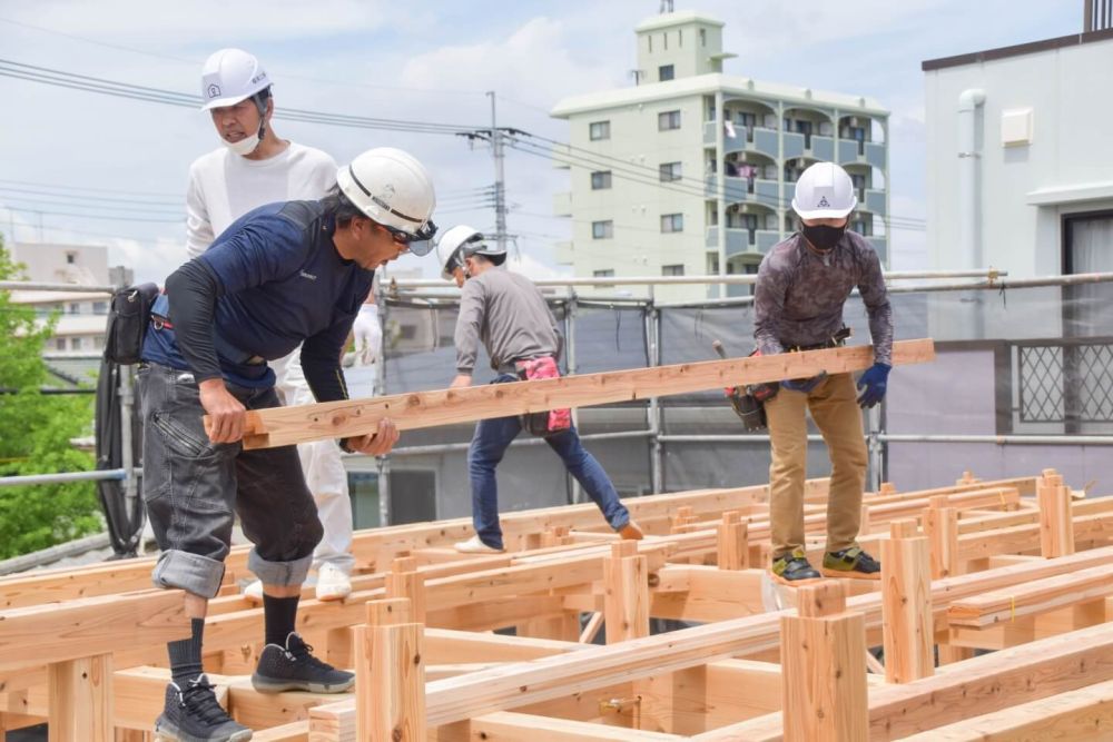 福岡県春日市09　注文住宅建築現場リポート④　～上棟式～