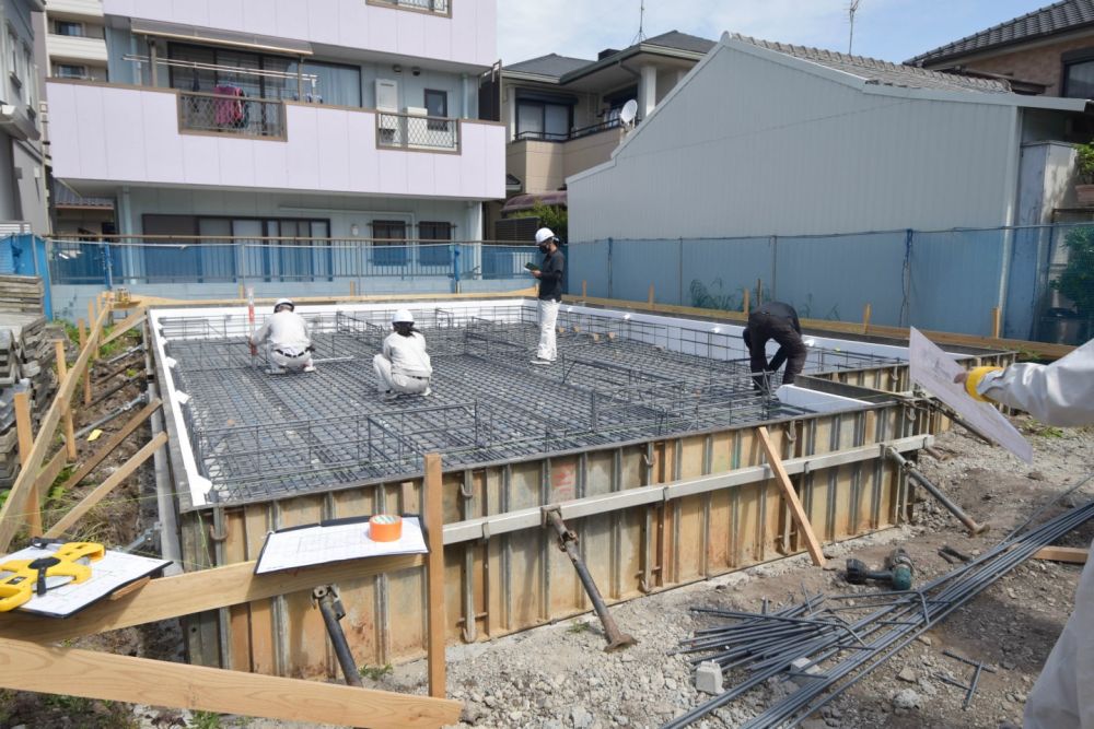 「春日市09」注文住宅現場リポート②【基礎工事】【配筋検査】