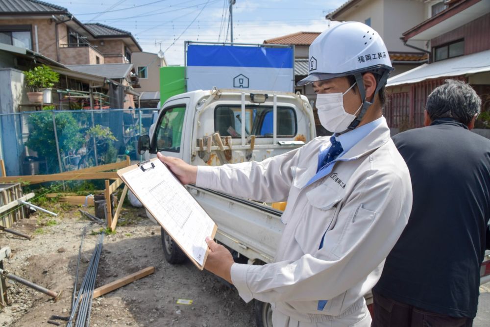 福岡県春日市09　注文住宅建築現場リポート②　～基礎工事・配筋検査～