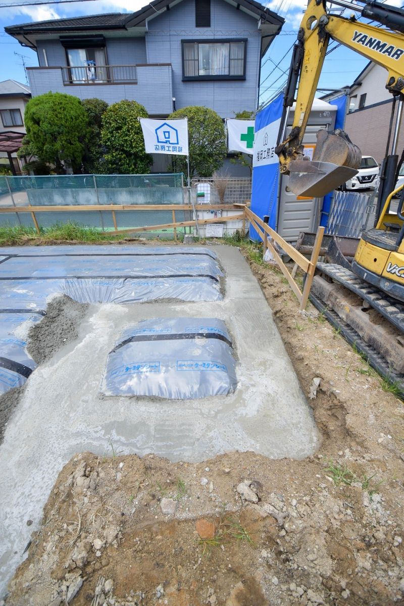 福岡県福岡市早良区11　注文住宅建築現場リポート②　～基礎工事～