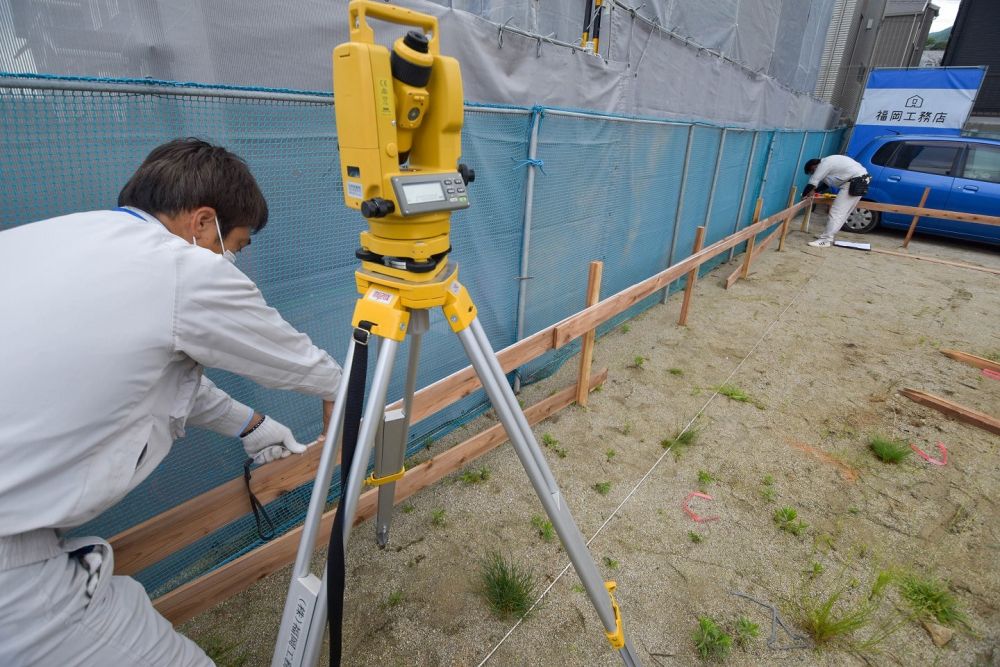 福岡市城南区06　注文住宅建築現場リポート②　～基礎工事・遣り方～