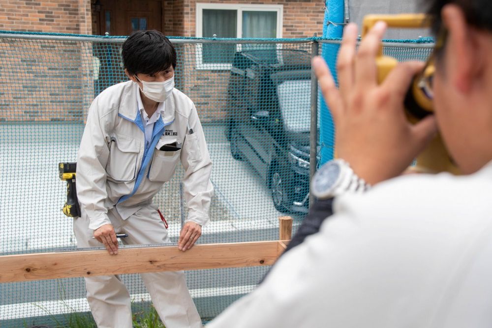 福岡市城南区06　注文住宅建築現場リポート②　～基礎工事・遣り方～