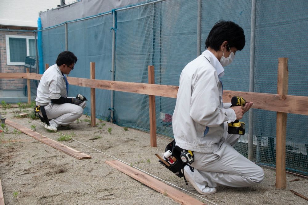 福岡市城南区06　注文住宅建築現場リポート②　～基礎工事・遣り方～