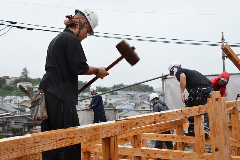 福岡県糸島市01　注文住宅建築現場リポート④　～上棟式～