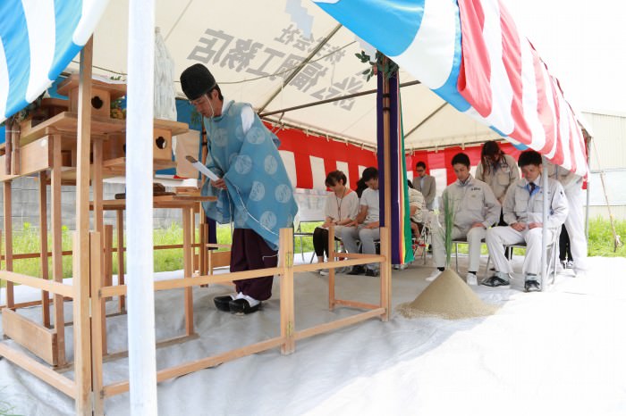 福岡県春日市紅葉ヶ丘西03　注文住宅建築現場リポート①　～地鎮祭～