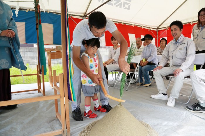 福岡県春日市紅葉ヶ丘西03　注文住宅建築現場リポート①　～地鎮祭～