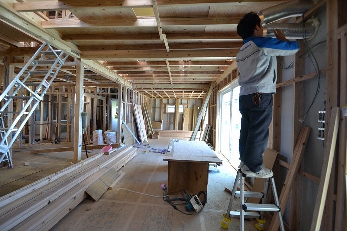 「筑紫野市杉塚01」注文住宅現場リポート⑦【外装工事】【サイディング】