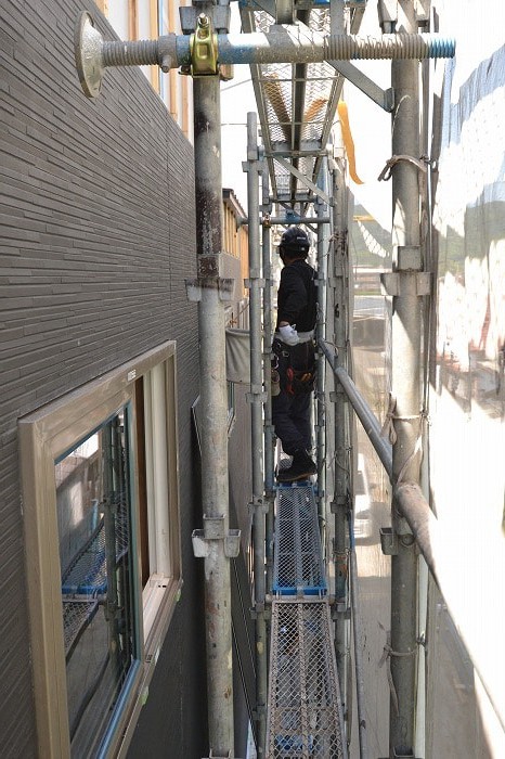 「筑紫野市杉塚01」注文住宅現場リポート⑦【外装工事】【サイディング】