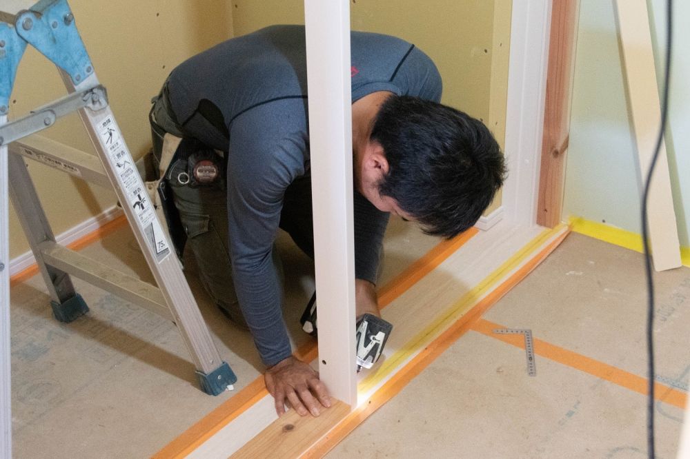 「糟屋郡粕屋町03」注文住宅現場リポート⑪【木工事】【建具】