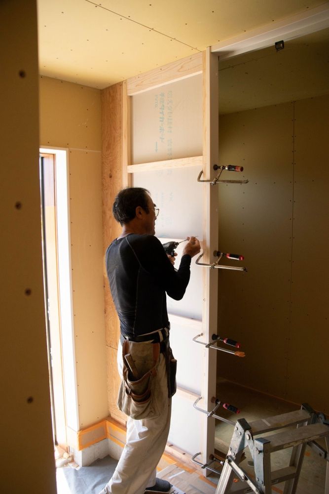「糟屋郡粕屋町03」注文住宅現場リポート⑪【木工事】【建具】