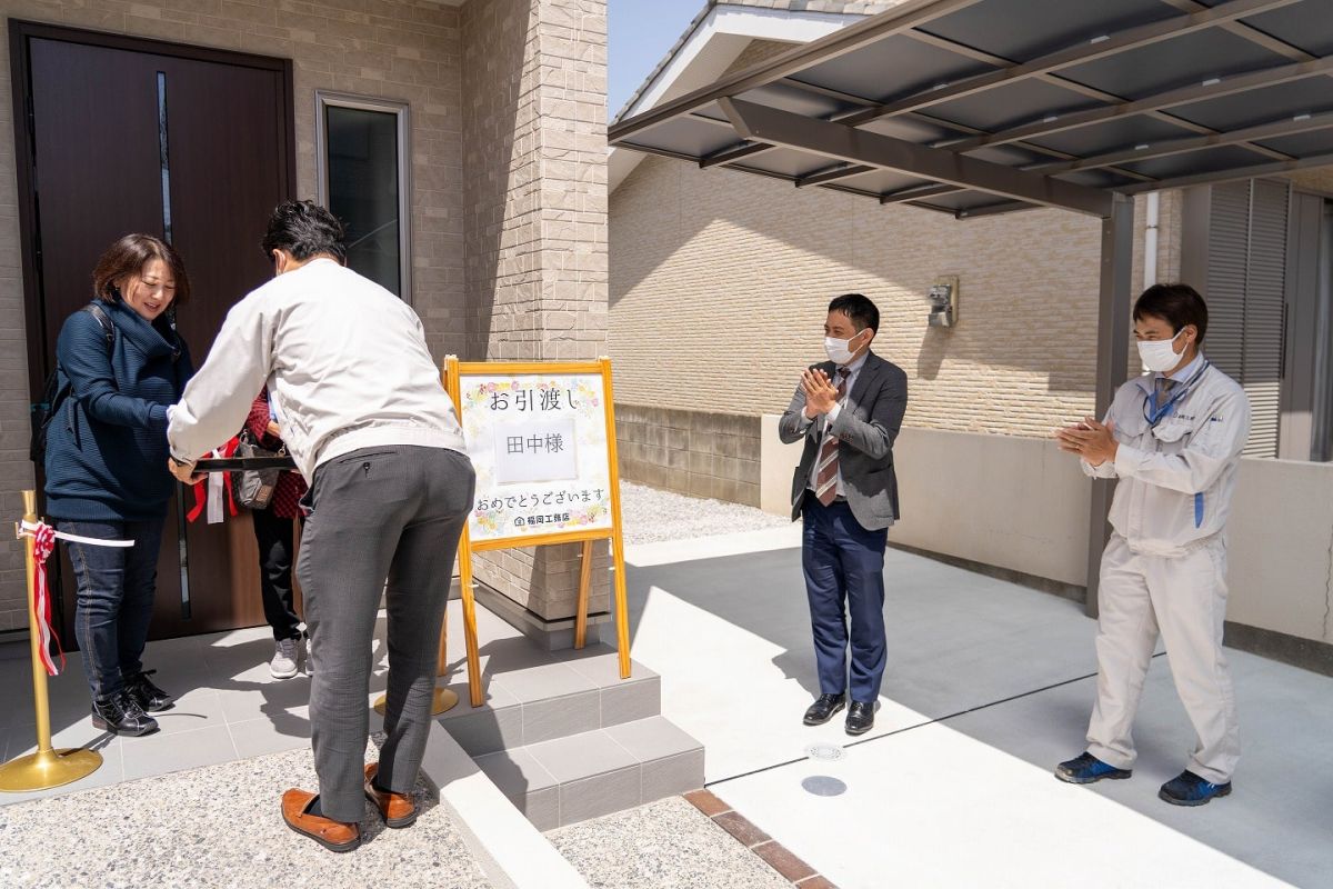 福岡県福岡市早良区次郎丸01　注文住宅建築現場リポート⑦　～お引き渡し式～