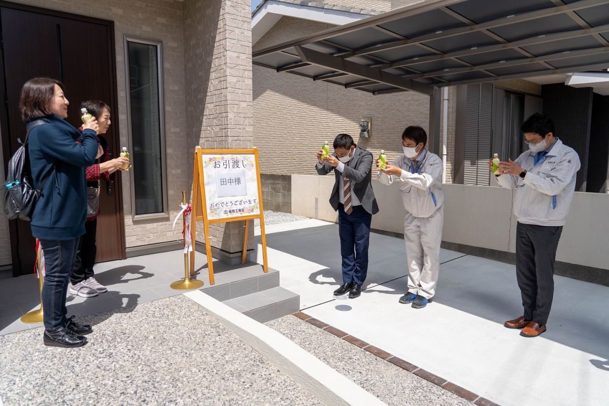 福岡県福岡市早良区次郎丸01　注文住宅建築現場リポート⑦　～お引き渡し式～