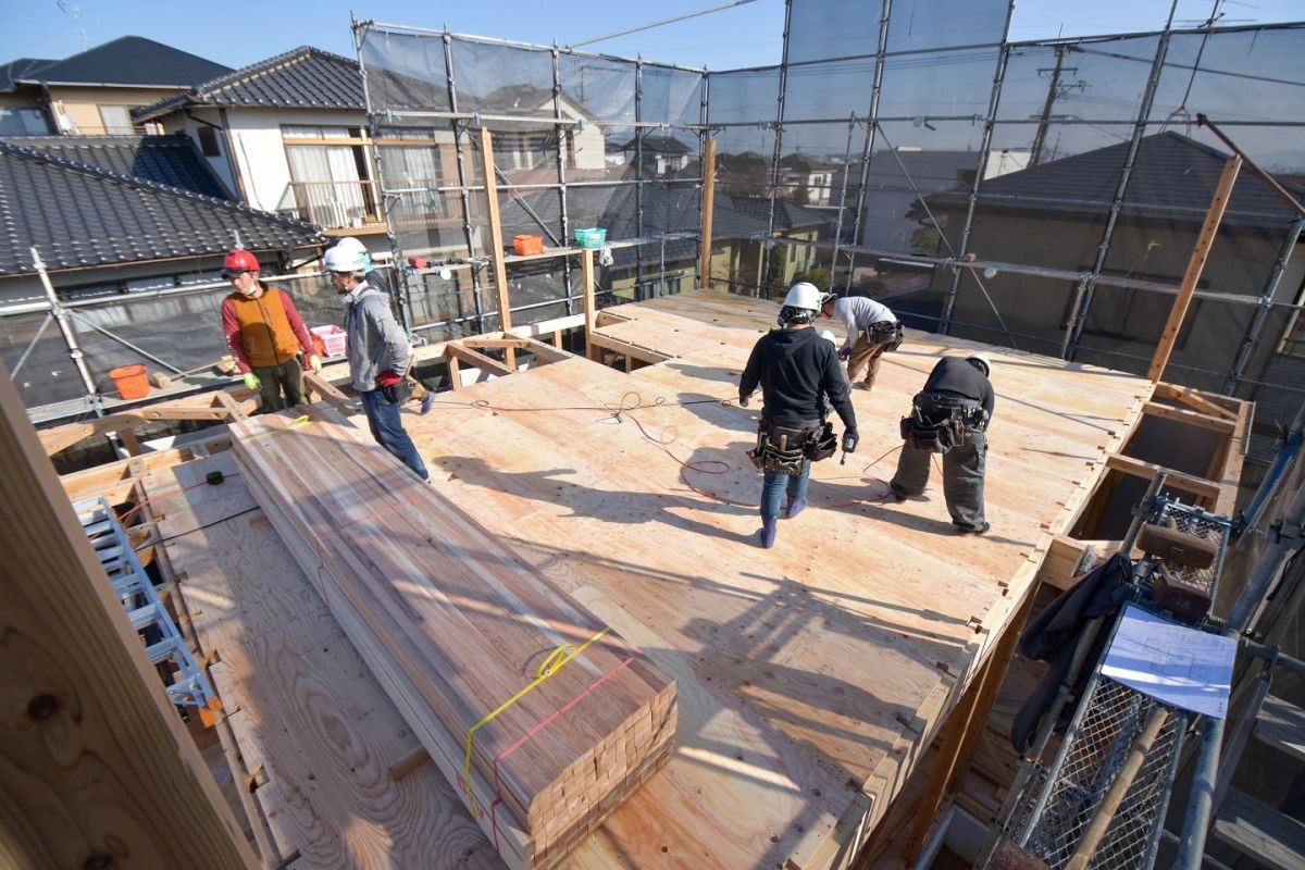 福岡県福岡市西区06　注文住宅建築現場リポート③　～上棟式・前編～