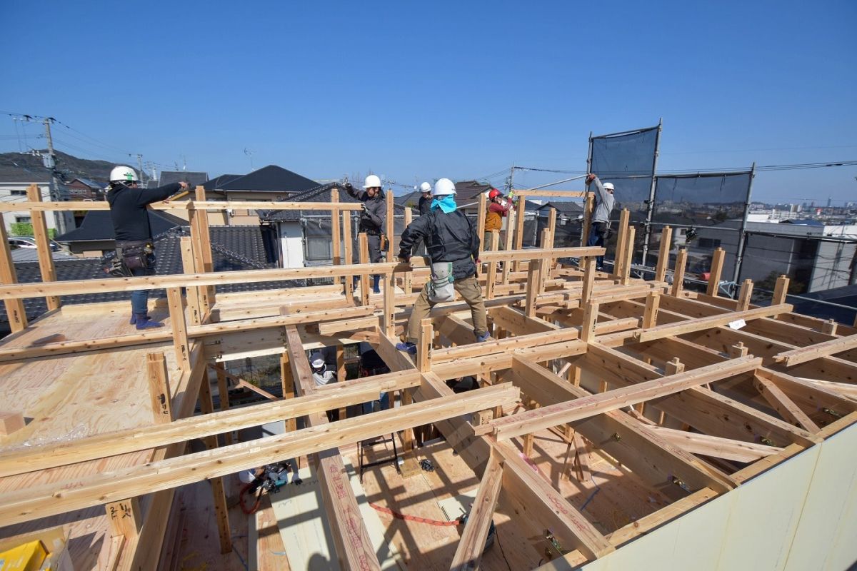「福岡市西区06」注文住宅現場リポート③【上棟式】