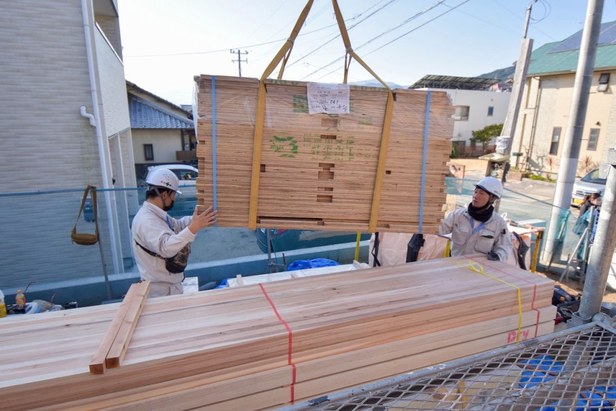 福岡県福岡市西区06　注文住宅建築現場リポート③　～上棟式・前編～