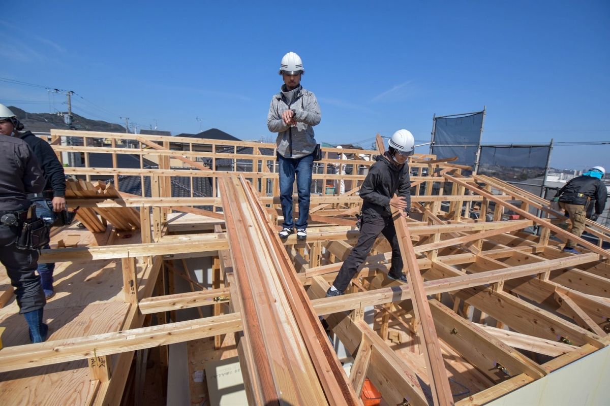 福岡県福岡市西区06　注文住宅建築現場リポート③　～上棟式・前編～