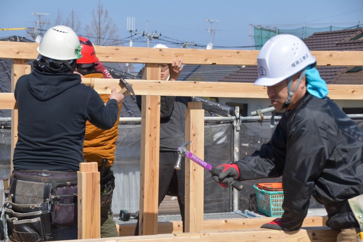 福岡県福岡市西区06　注文住宅建築現場リポート③　～上棟式・前編～