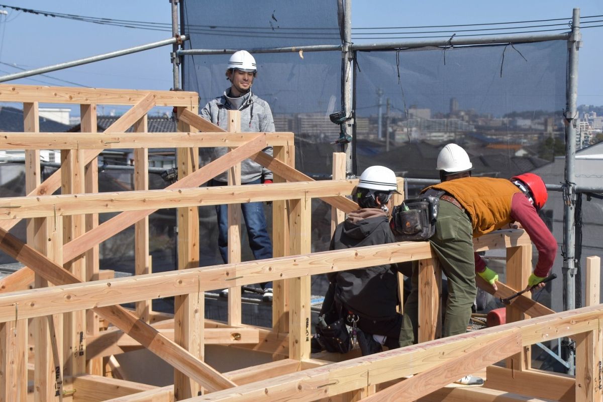 福岡県福岡市西区06　注文住宅建築現場リポート③　～上棟式・前編～