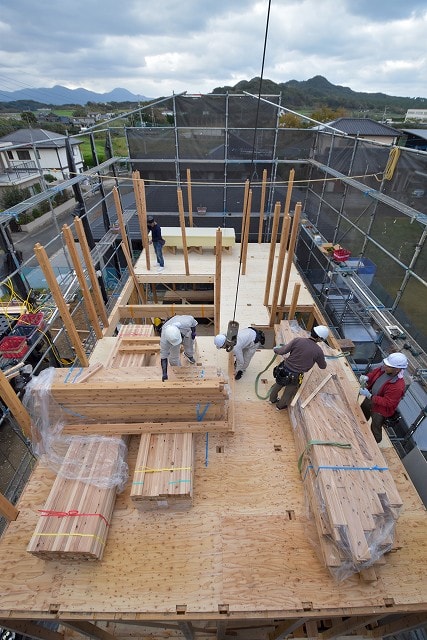 福岡県糸島市03　注文住宅建築現場リポート③　～上棟式～