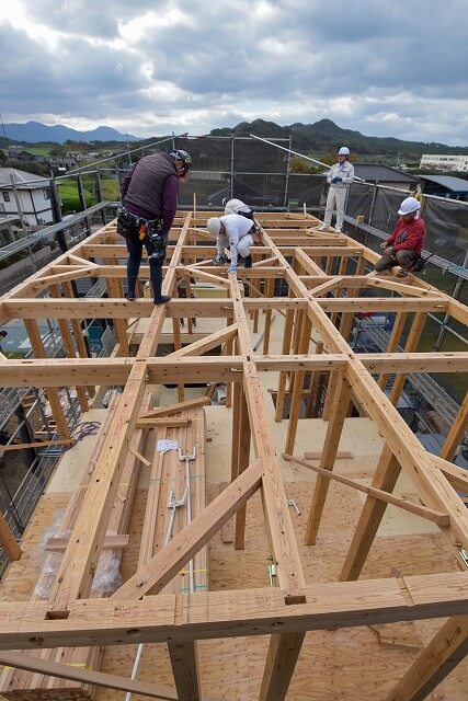 福岡県糸島市03　注文住宅建築現場リポート③　～上棟式～