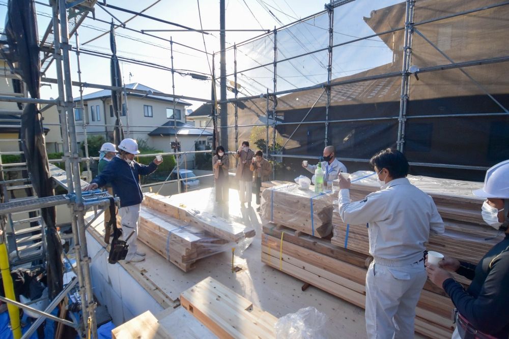 「太宰府市09」注文住宅現場リポート②【上棟式】