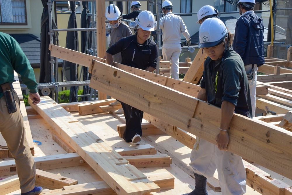 福岡県太宰府市09　注文住宅建築現場リポート②　～上棟式～