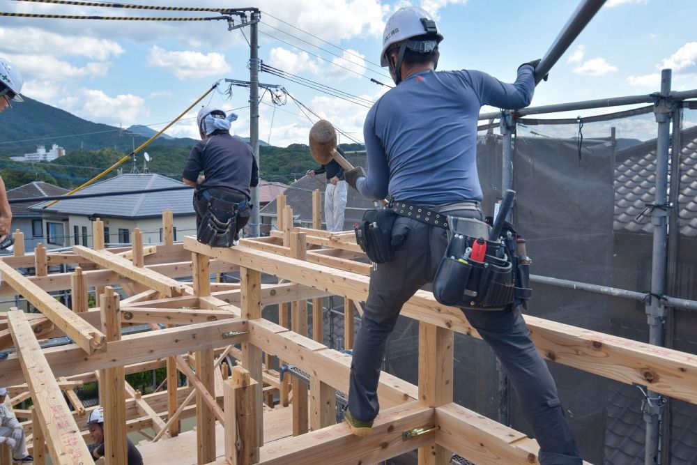 福岡県太宰府市09　注文住宅建築現場リポート②　～上棟式～