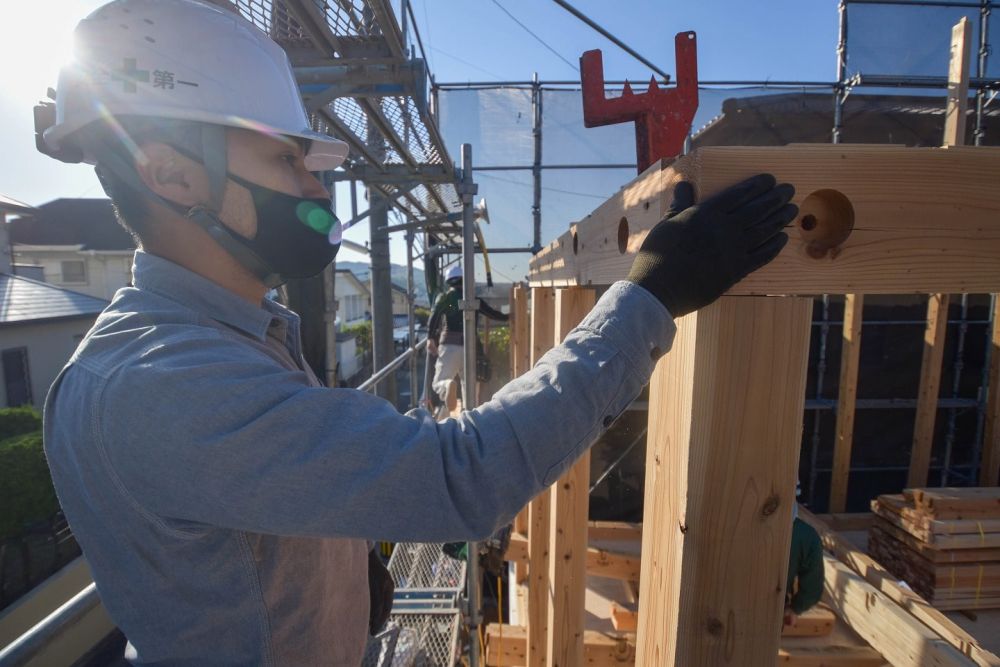 福岡県太宰府市09　注文住宅建築現場リポート②　～上棟式～