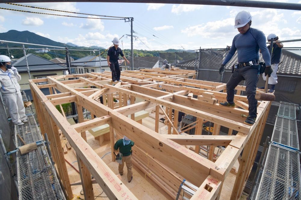 福岡県太宰府市09　注文住宅建築現場リポート②　～上棟式～